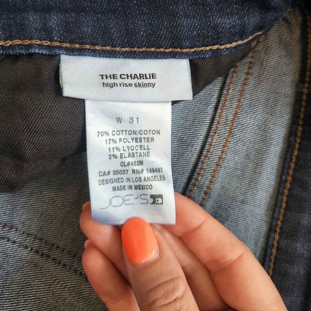 Joe's Jeans Charlie High Rise Skinny, Size 31 - Picture 7 of 7